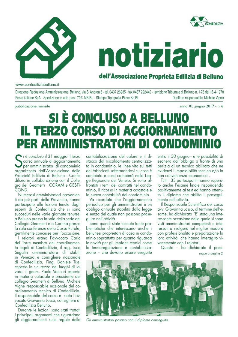 Notiziario Giugno 2017